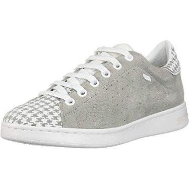 Imagem de Geox Tênis de cano baixo para meninas, Bege (cinza/branco C1303), 2