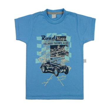 Imagem de Camiseta Infantil Meia Malha Road Kings - Azul - Ano Zero