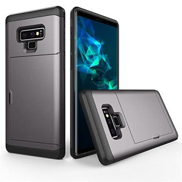 Imagem de Capa de telefone comercial para samsung galaxy note 9 8 s22 ultra s21 s20 s9 s8 plus slots de cartão capa para samsung s7 s6 s22 funda, cinza, para galaxy s10e