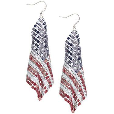 Imagem de Brincos femininos Madison Tyler Americana Collection USA Stars and Stripes