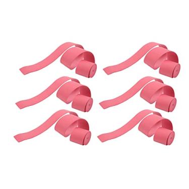 Imagem de 6 Peças Respirável Antiderrapante Raquete de Badminton Overgrip Raquete de Tênis Fita Resistente Ao Desgaste para Amante de Esportes (Vermelho)