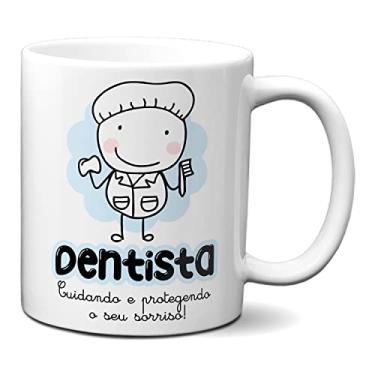 Imagem de Caneca Odontologia Seu Sorriso Protegido e Bem Cuidado! (Branca)