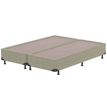 Imagem de Base Box King Size Probel Fort Comfort com Revestimento em Tecido Jacquard 38x193x203cm - Bege