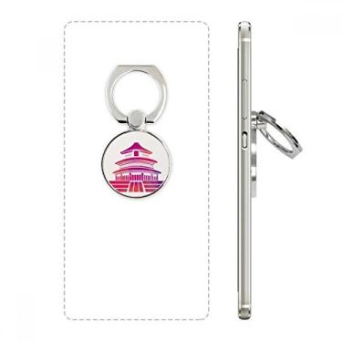 Imagem de Suporte de anel de telefone patriotismo Temple of Heaven da China Red Loop Support ajustável