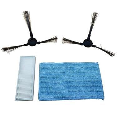 Imagem de Kit Filtro Refil MOP e Escovas Compatível com Robô Aspirador Electrolux Home-E ERB11