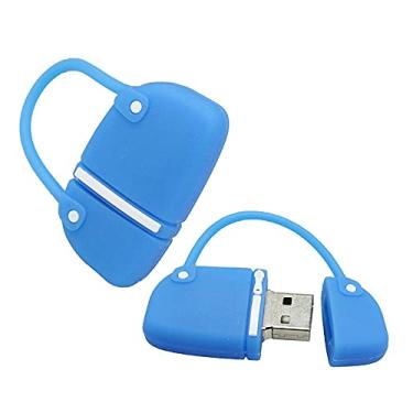 Imagem de Pen Drive USB em formato de bolsa de 32 GB, pen drive de memória, pen drives USB Flash Disk Thumb Drive U Disk USB Drive USB 2.0 Pen Drive PenDrive (azul)