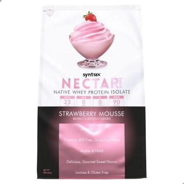 Imagem de WHEY PROTEIN ISOLATE NATIVE NECTAR SWEETS 907G 2LBS SYNTRAX Strawberry Mousse 
