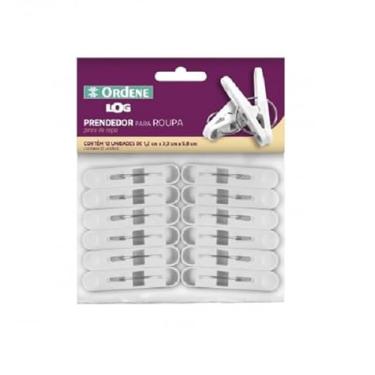 Imagem de Ordene - Prendedor para Roupa, com 12 Unidades, Linha Log