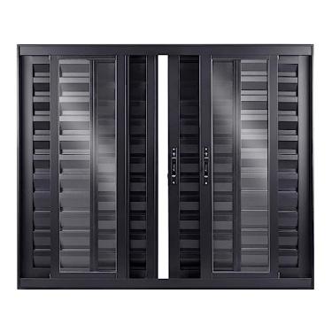 Imagem de Janela de Alumínio Veneziana de Correr 100x120x10cm 6 Folhas Vidro Liso Topsul Esquadrisul