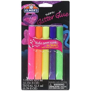 Imagem de Elmer's Cola Glam Glitter Swirl, 10 g cada, pacote com 5 tubos coloridos