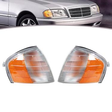 Imagem de JESYMBX Par de lâmpadas de seta para Mercedes Benz Classe C C220 1994-2000