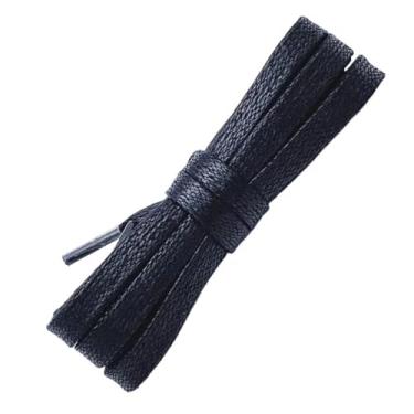 Imagem de Cadarços De Algodão Encerado Plano Masculino Feminino Tênis Esporte Casual Tênis De Basquete Cadarços(Color:Black,Size:160cm)