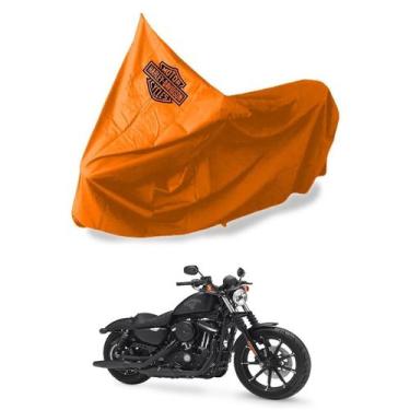 Imagem de Capa Protetora Impermeável Para Moto Harley Davidson - SPTS, Laranja, 