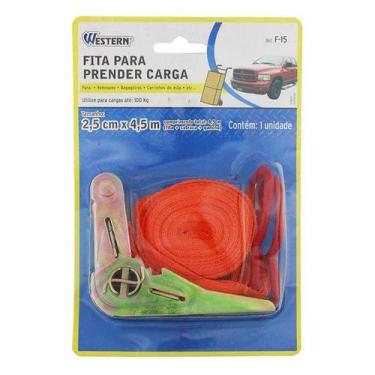 Imagem de Fita Catraca p/ Amarração de Carga c/ Gancho Western