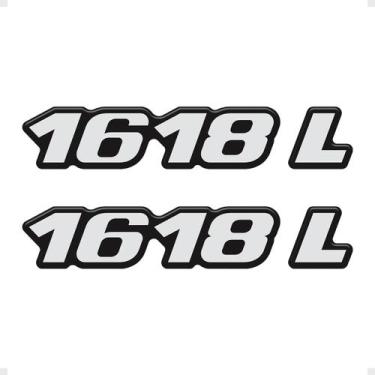 Imagem de Par Adesivos Caminhão 1618L Mercedes Benz Resinado Generico - SPORTINO