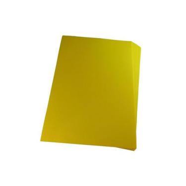 Imagem de Capa para encadernação Ofício Amarela PP Line 0,30mm 100un - Lassane