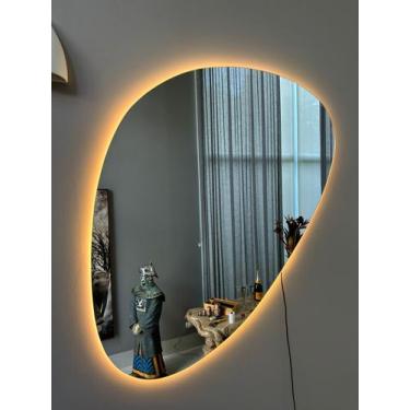 Imagem de Espelho Decorativo Com Led Orgânico 95x67cm - V.A Decor