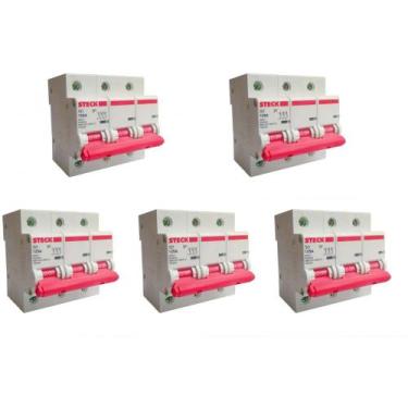 Imagem de Kit C/5 - Disjuntor Steck ''Din'' Tripolar 125A. C - RCD