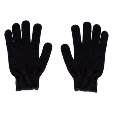 Imagem de Luva Tricotada Pigmentada Preto  Delta ./ Kit Com 12 Unidades - Delta 