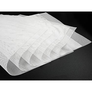 Imagem de (Pacote com 6) Folhas desidratadoras de silicone, tapetes desidratadores antiaderentes premium DOSTK para malha de secadora de frutas, forro de bandeja de desidratador reutilizável (35,5 x 35,5 cm)