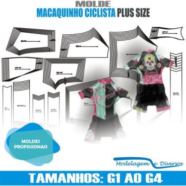 Imagem de Molde Macaquinho Ciclismo, Modelagem&Diversos G1/G4 Correios