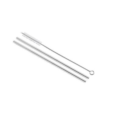 Imagem de Canudo inox  reto brrinox 3pc c/escova - BRINOX