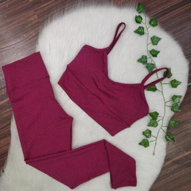 Imagem de Conjunto Colmeia Legging Top Alcinha Confortável Academia - bella fitn