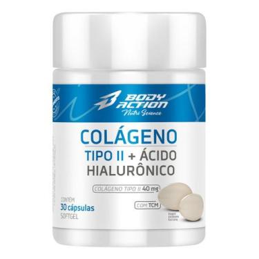 Imagem de Colágeno Tipo 2 Com Ácido Hialurônico 30 Caps Bodyaction, Sem sabor