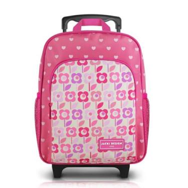 Imagem de Mochila Infantil com Rodinhas Sapeka Jacki Design - P Rosa Flor