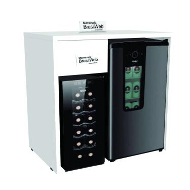 Imagem de Balcão Bancada Bar Para Embutir Cervejeira Frigobar Adega