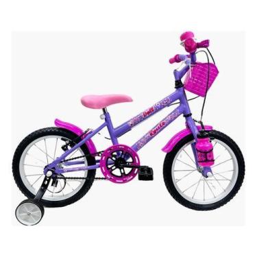 Imagem de Bicicleta Infantil Aro 16  Feminina + Rodinhas Laterais - Route Bike, 