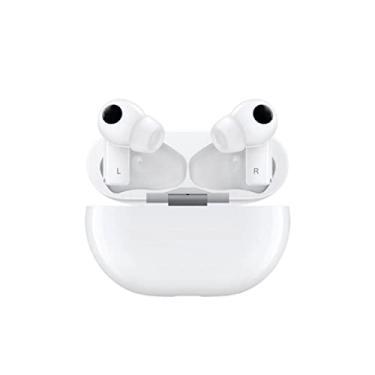 Imagem de Fone de ouvido HUAWEI FreeBuds Pro, Bluetooth sem fio, com cancelamento de ruído dinâmico inteligente, sistema de 3 mic, carregamento sem fio rápido (Branco)