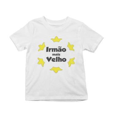 Imagem de Camiseta T-shirt Infantil Irmão Mais Velho Branca - Del France, 06