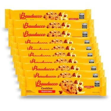 Imagem de Cookies Bauducco Tradicional Gotas Chocolate Kit 10un 100g