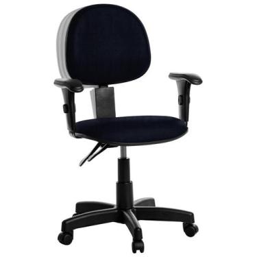 Imagem de Cadeira Ergonômica Executiva Com Braço Rcp Cor Azul Escuro - Goldflex