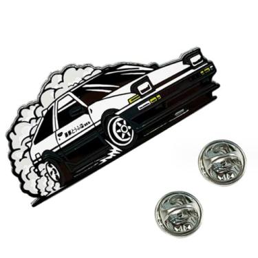 Imagem de Inicial D Fujiwara tofu Store AE86 JDM broche de metal broches mochilas broches, Medium, Zinco, Sem Pedra Preciosa