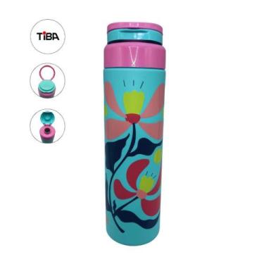 Imagem de Garrafa Squeeze Garrafinha Roma Academia Alça Plástico 750ml - Tiba, V