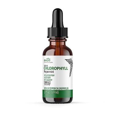 Imagem de Nutri Líquido Clorofila Hortelã-pimenta – Desodorante e Desintoxicante Interno Natural – 59 ml (59 porções, 100 mg de clorofila por porção)
