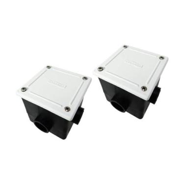 Imagem de Kit 2 Caixa de Passagem LED Piscina Tampa ABS - Sodramar