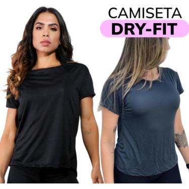 Imagem de Camiseta Dry-fit Feminina Fitness Academia Pilates Treino - Wild, Rosa