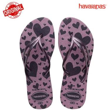 Imagem de Nova havaianas original nova tria glitter fc feminino, Violeta escuro,