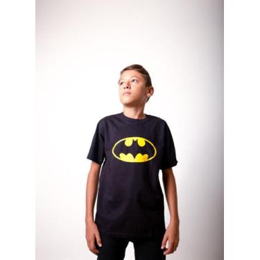 Imagem de Camiseta Batman Infantil Camisa Estampada Desenho Super Herói Unissex 