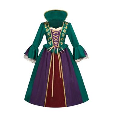 Imagem de NSPSTT Fantasia de Halloween para meninas, vestido de princesa Wendy, fantasia de rainha de copas, fantasia de Chapeleiro Maluco, Vestido de bruxa, M