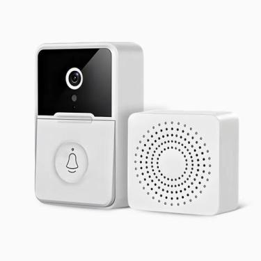 Imagem de Campainha Inteligente Wifi C Câmera Áudio Sem Fio Interfone - Atumme