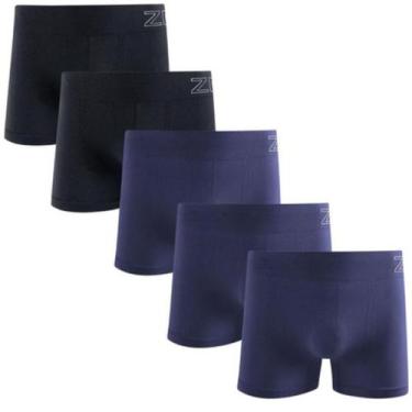 Imagem de Kit 5 Cuecas Boxer Zee Rucci Masculina Microfibra Poliamida - Zee Rucc