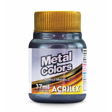 Imagem de Tinta Metal Colors Acrilex 37ml Acírilica Metalica + Nota Fiscal, Pret