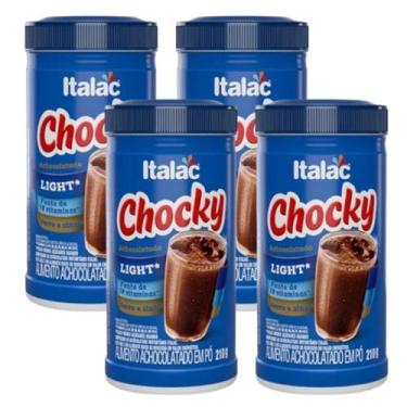 Imagem de Kit achocolatado em pó light 210g com 4 unidades - italac