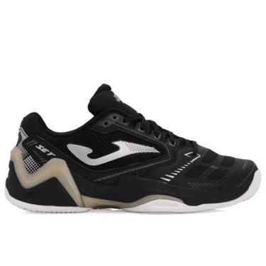Imagem de Tênis Joma Set Lady (Saibro) - Preto e Dourado Cor:Preto;Tamanho:40