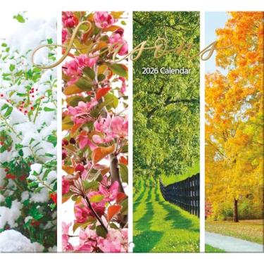 Imagem de Calendário de parede tamanho completo Seasons 2026 para planejamento, agendamento e organização