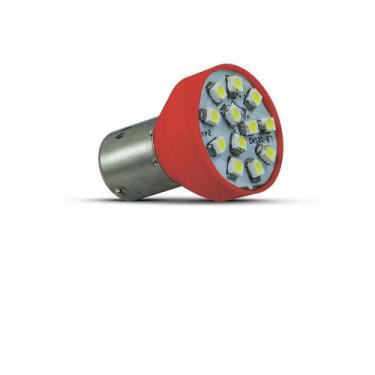 Imagem de Par Lampada Led Autopoli Bay15D 2 Polos 1034 3,5/2W 12V Vermelho